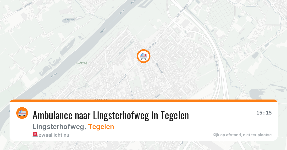 Ambulance naar Lingsterhofweg in Tegelen — 16 jul 2026
