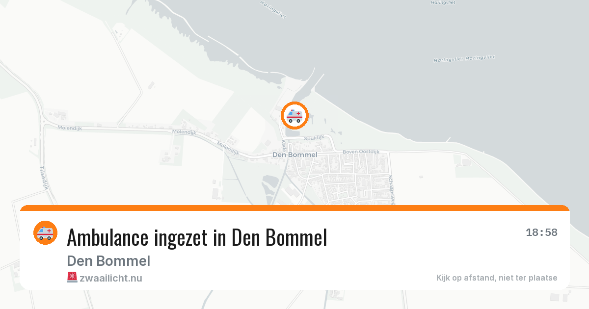 Ambulance ingezet in Den Bommel — 23 mei 2026