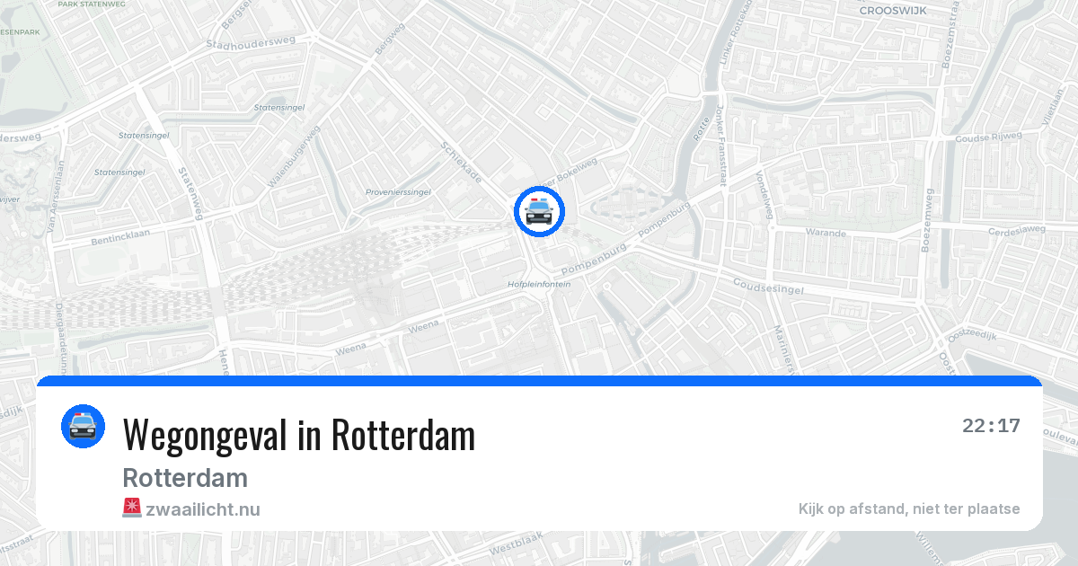 Wegongeval in Rotterdam — 28 mrt 2026