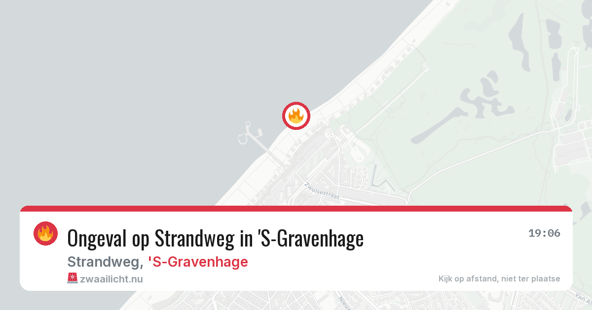 Ongeval op Strandweg in 'S-Gravenhage — 14 jul 2026