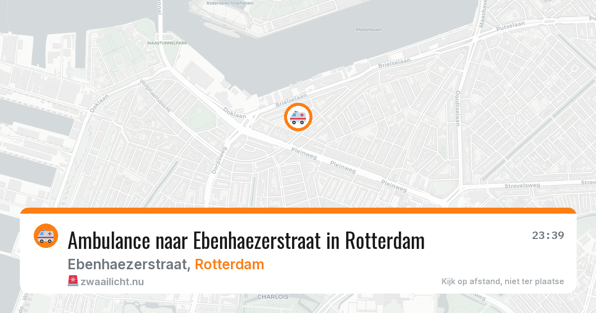 Ambulance naar Ebenhaezerstraat in Rotterdam — 22 mei 2026