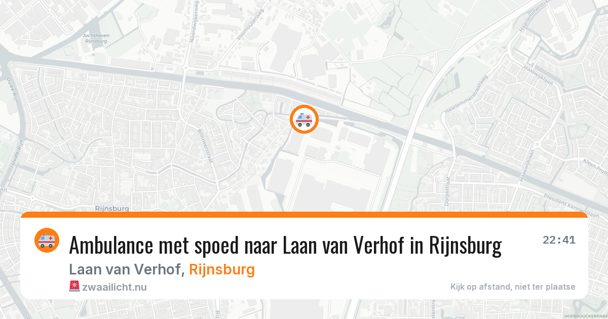 Ambulance met spoed naar Laan van Verhof in Rijnsburg — 1 apr 2026