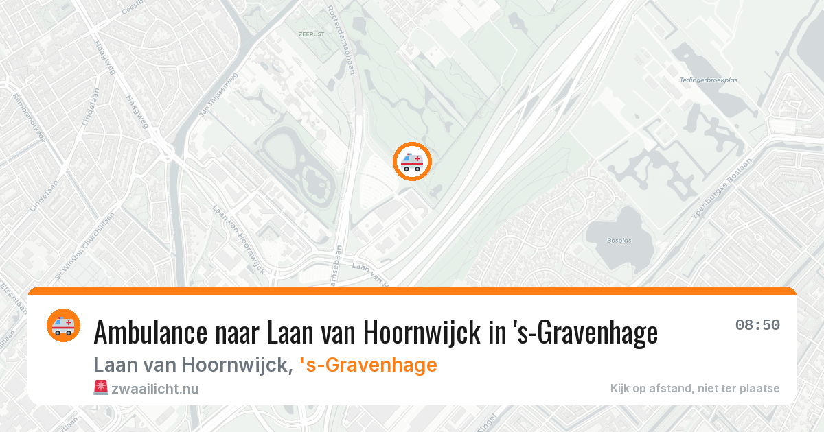 Ambulance naar Laan van Hoornwijck in 's-Gravenhage — 8 apr 2026