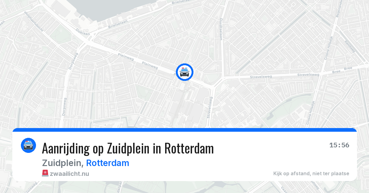 Aanrijding op Zuidplein in Rotterdam — 12 jul 2026
