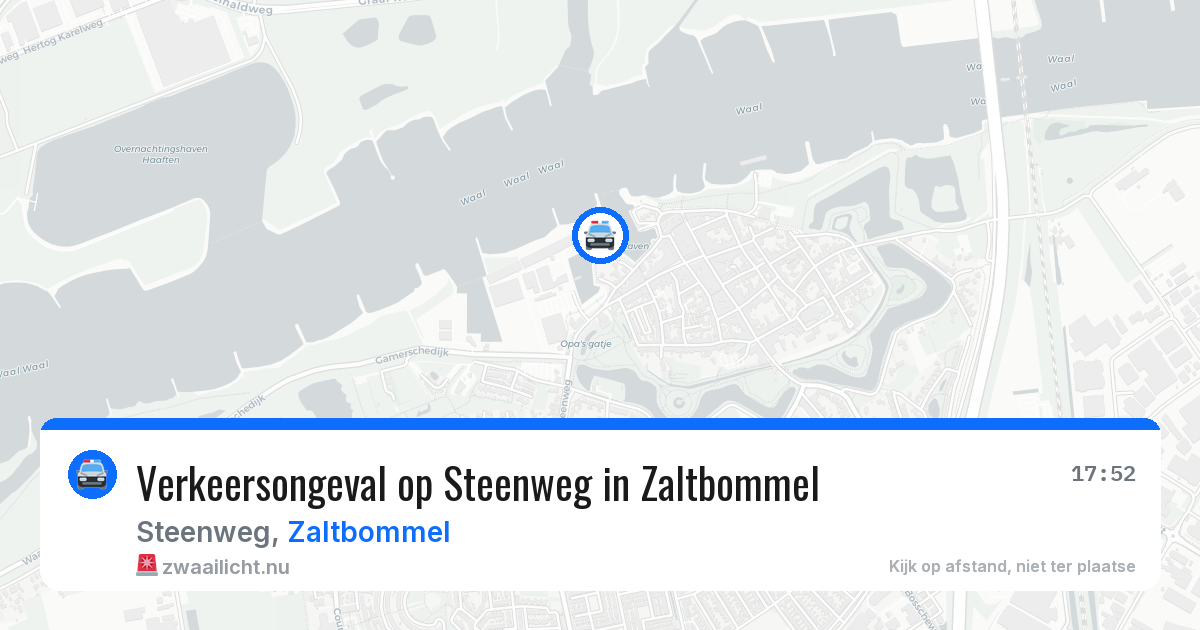 Verkeersongeval op Steenweg in Zaltbommel — 8 apr 2026