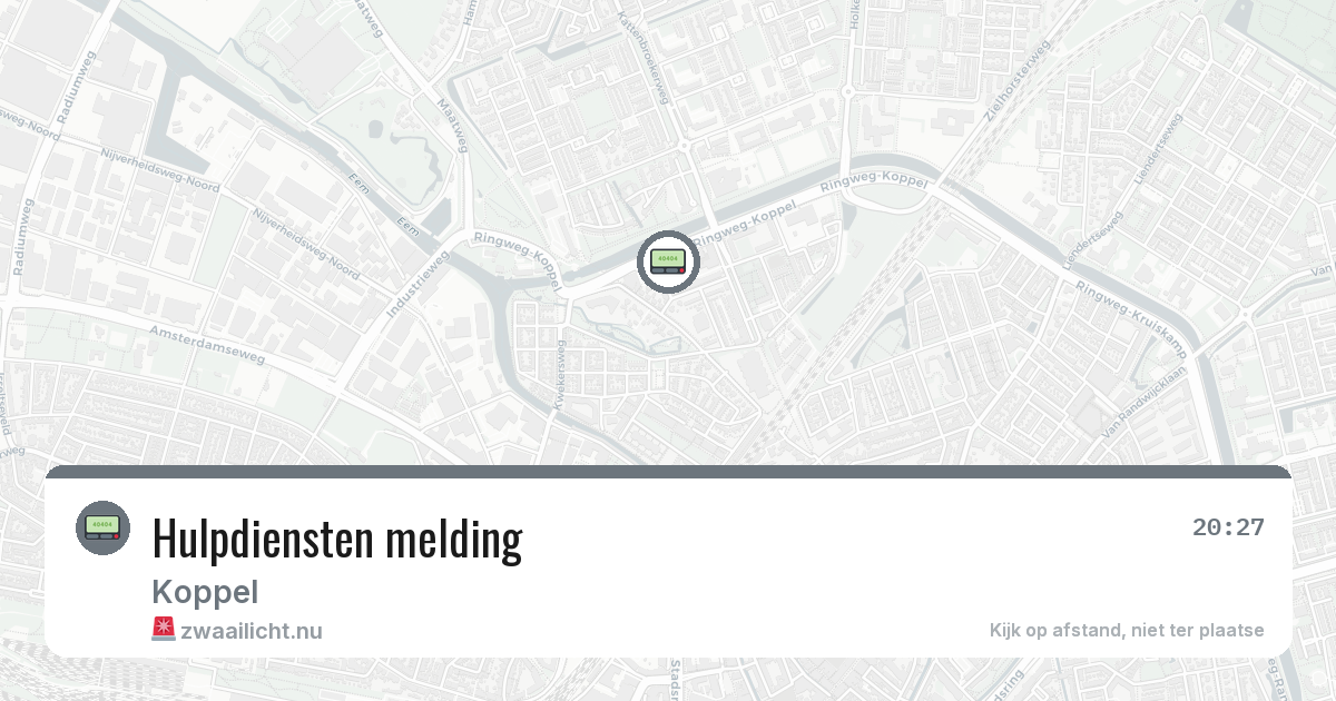 Hulpdiensten melding — 31 mrt 2026