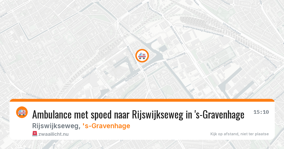 Ambulance met spoed naar Rijswijkseweg in 's-Gravenhage — 7 apr 2026