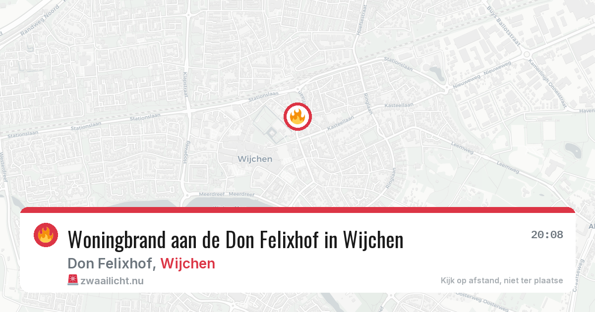 Woningbrand aan de Don Felixhof in Wijchen — 19 jan 2026