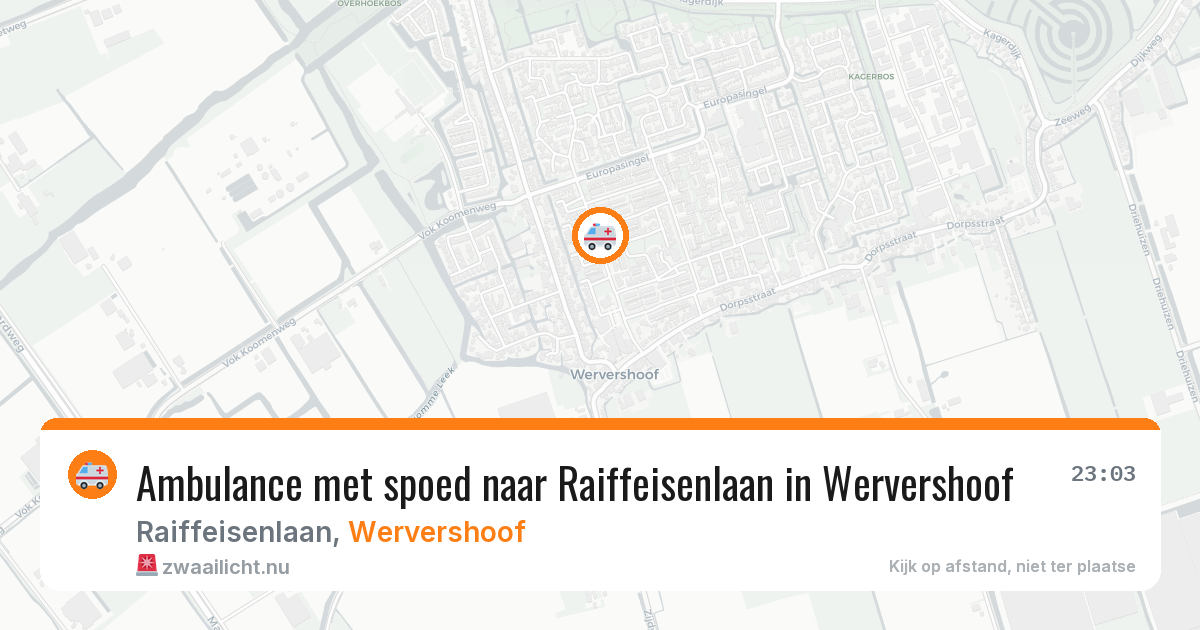 Ambulance met spoed naar Raiffeisenlaan in Wervershoof — 29 jun 2026