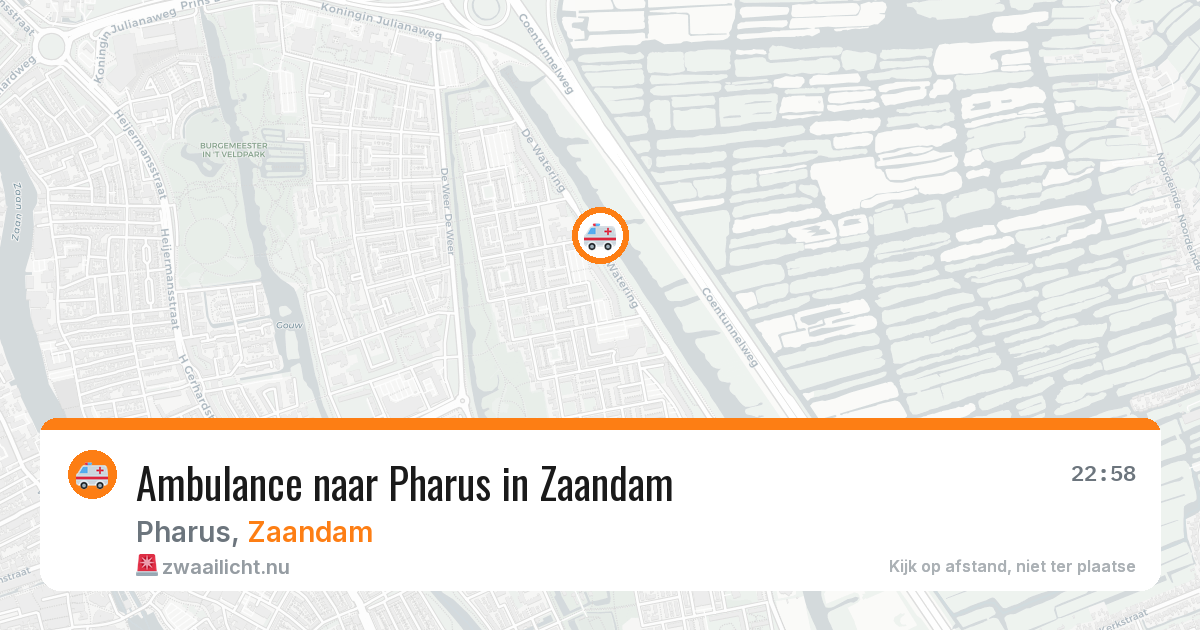 Ambulance naar Pharus in Zaandam — 26 mrt 2026