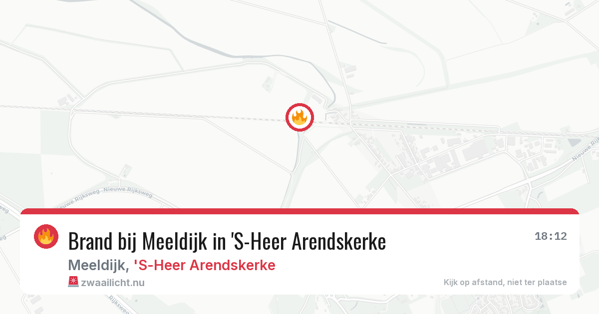 Brand bij Meeldijk in 'S-Heer Arendskerke — 1 jul 2026