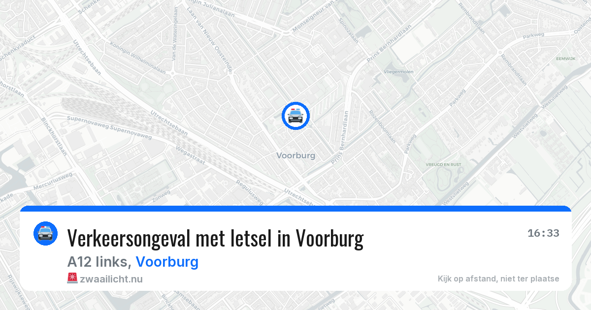 Verkeersongeval met letsel in Voorburg — 27 apr 2026