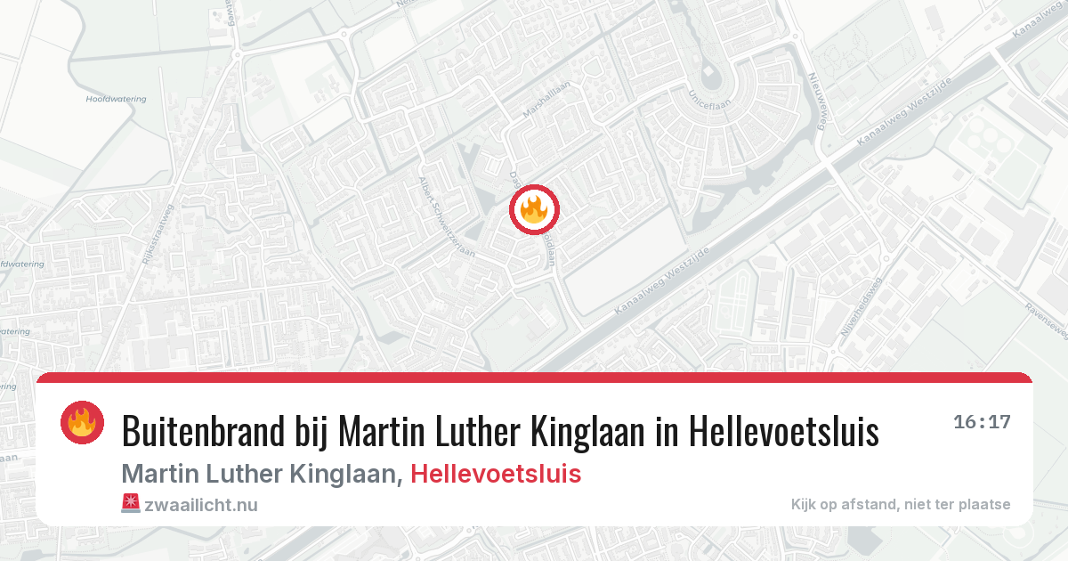 Buitenbrand bij Martin Luther Kinglaan in Hellevoetsluis — 12 jul 2026