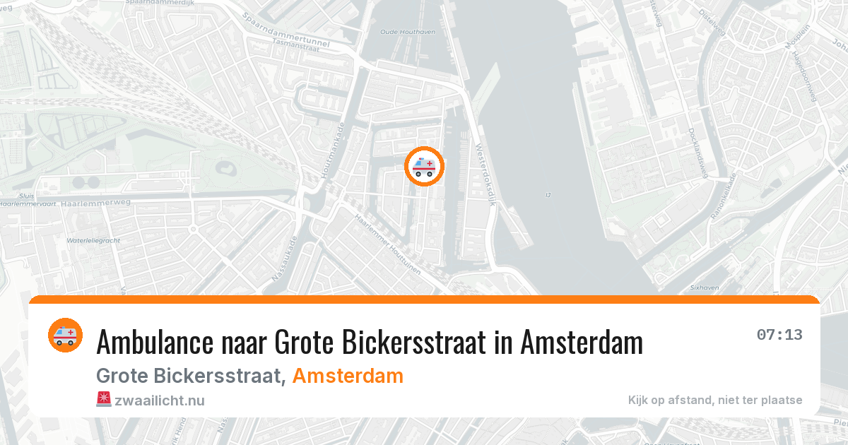 Ambulance naar Grote Bickersstraat in Amsterdam — 3 jun 2026