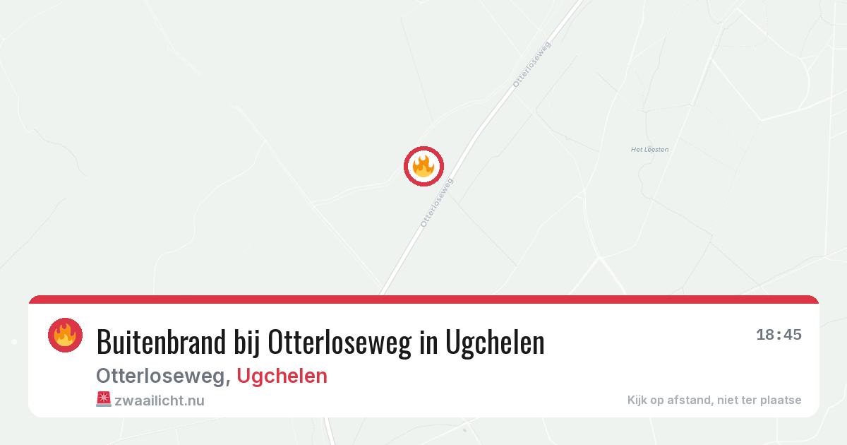 Buitenbrand bij Otterloseweg in Ugchelen — 19 mrt 2026