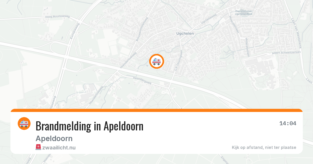 Brandmelding in Apeldoorn — 25 jul 2026