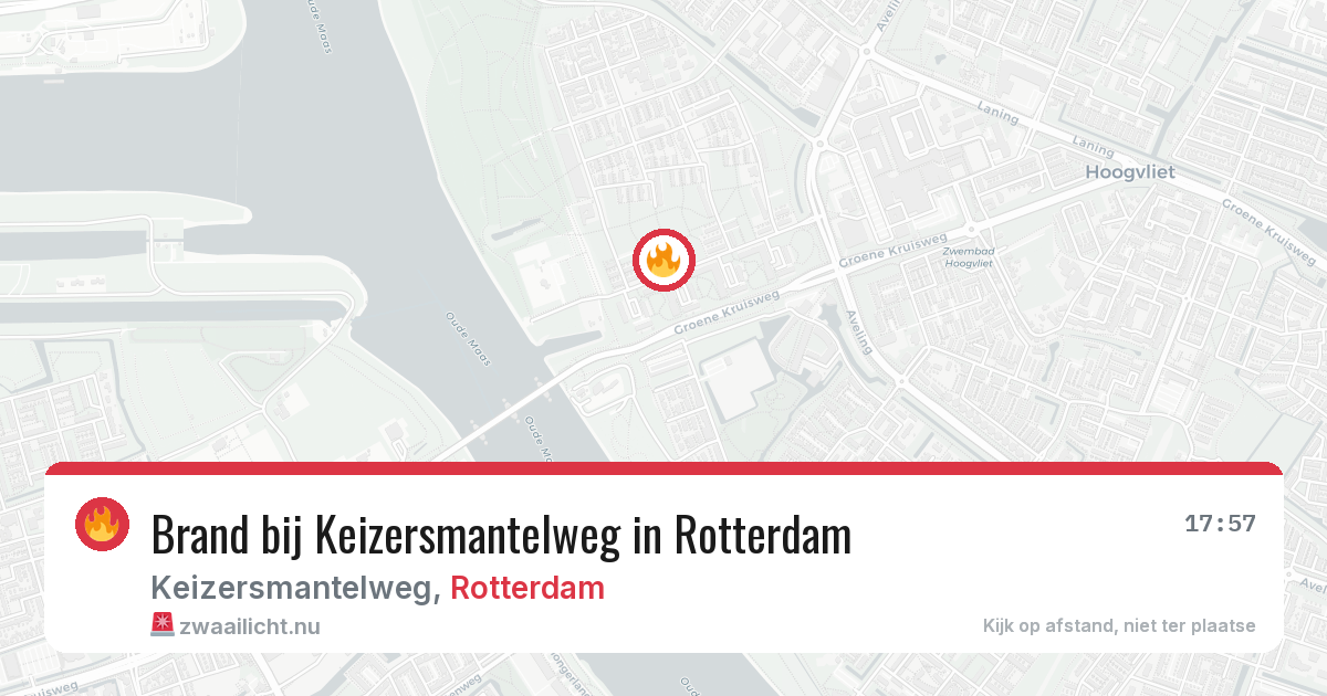 Brand bij Keizersmantelweg in Rotterdam — 19 mei 2026