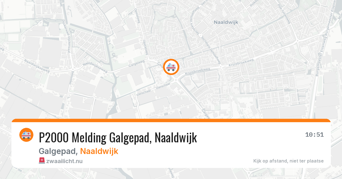 P2000 Melding Galgepad, Naaldwijk — 15 apr 2026