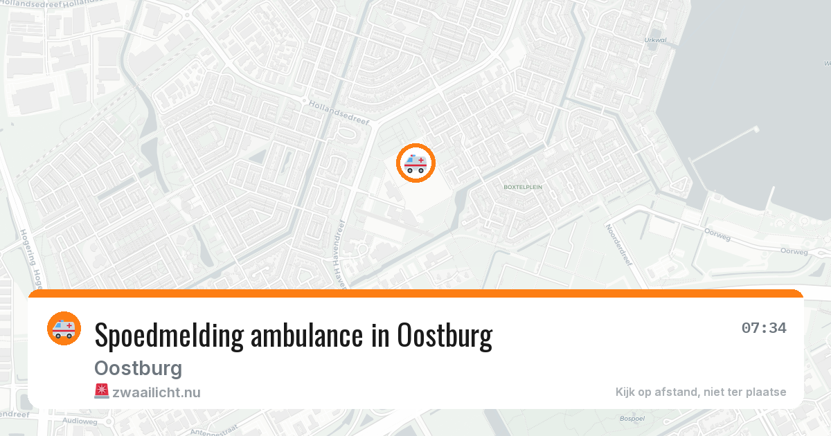 Spoedmelding ambulance in Oostburg — 18 jan 2026