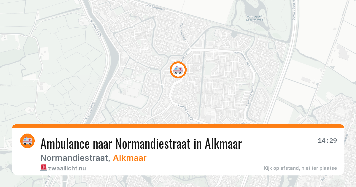 Ambulance naar Normandiestraat in Alkmaar — 20 mrt 2026