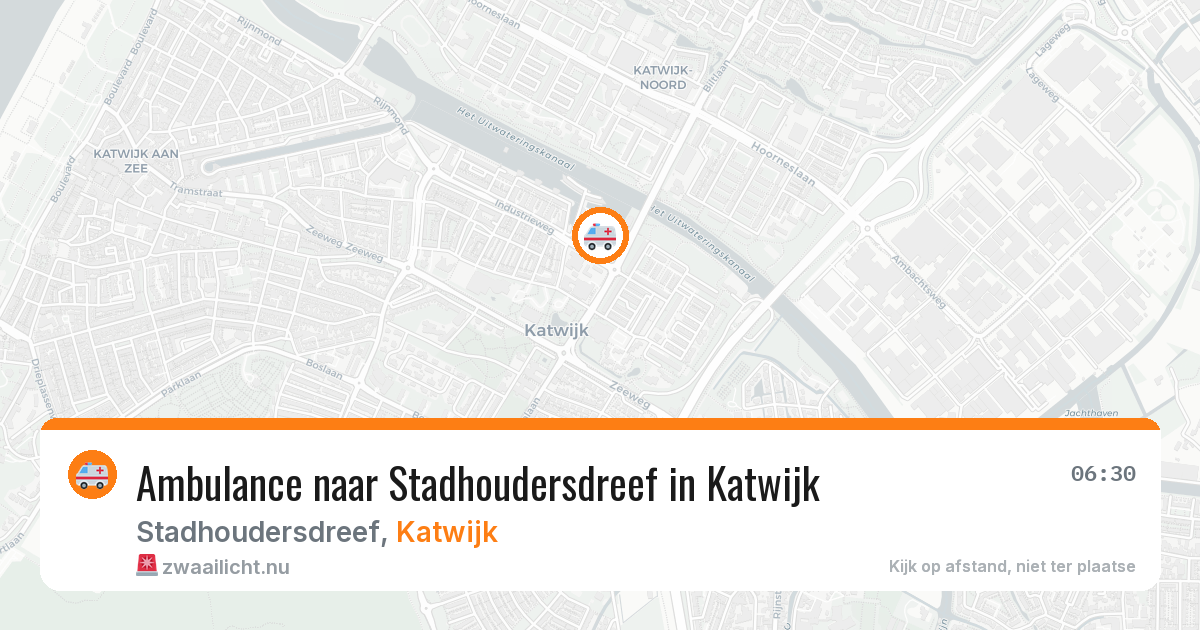 Ambulance naar Stadhoudersdreef in Katwijk — 25 jul 2026