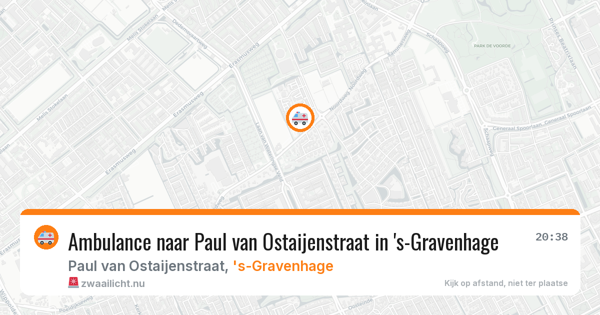 Ambulance naar Paul van Ostaijenstraat in 's-Gravenhage — 15 jul 2026