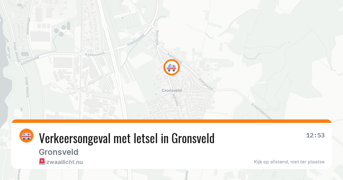 Verkeersongeval met letsel in Gronsveld — 10 jul 2026