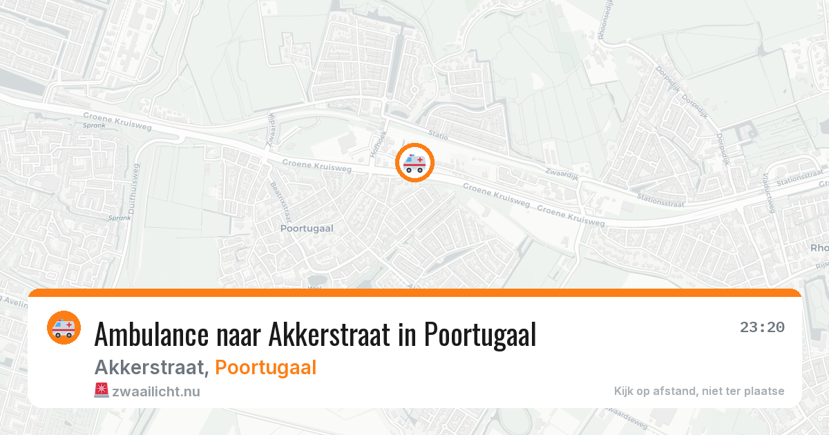 Ambulance naar Akkerstraat in Poortugaal — 10 jul 2026