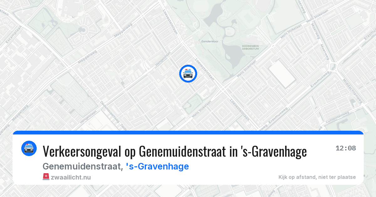 Verkeersongeval op Genemuidenstraat in 's-Gravenhage — 23 jul 2026