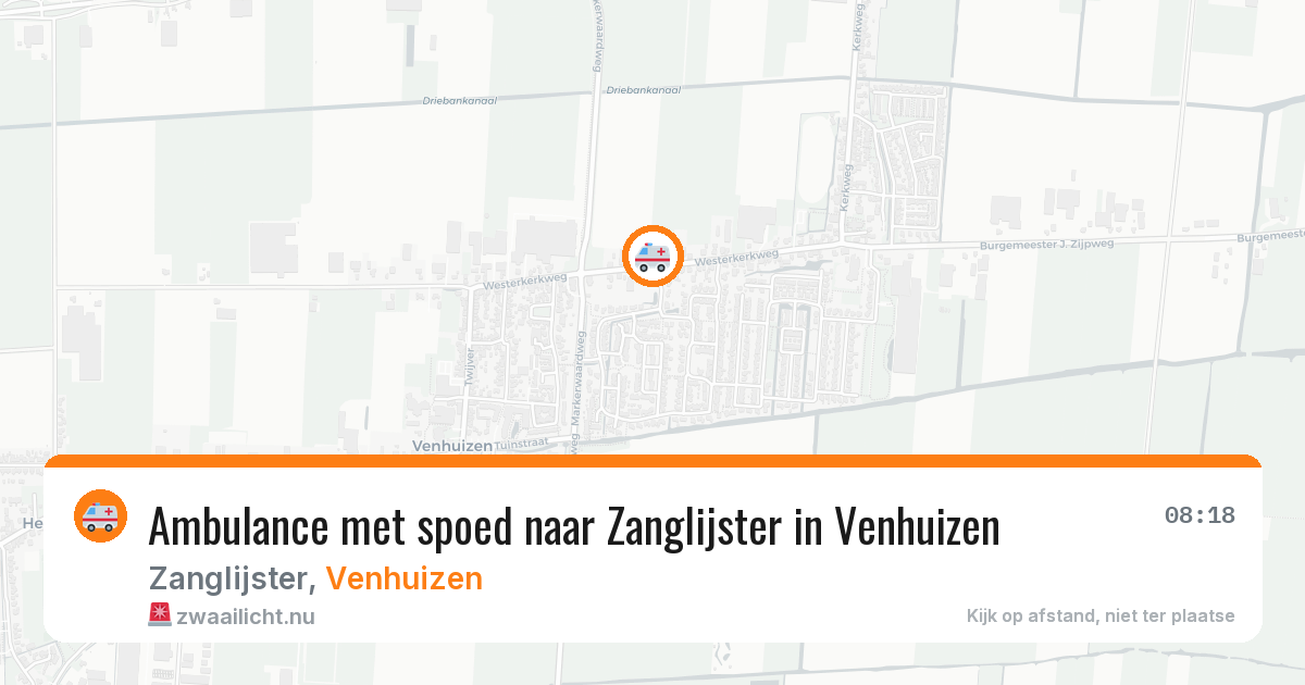 Ambulance met spoed naar Zanglijster in Venhuizen — 31 mrt 2026