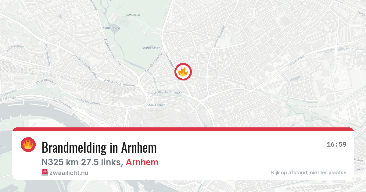 Brandmelding in Arnhem — 17 jul 2026