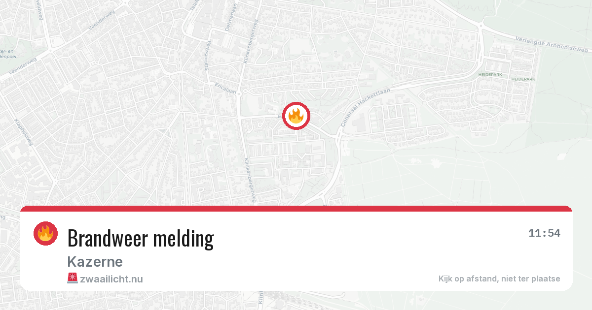 Brandweer melding — 12 jul 2026