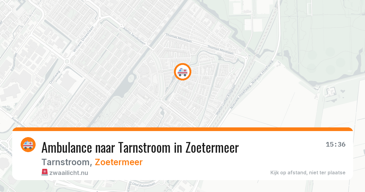 Ambulance naar Tarnstroom in Zoetermeer — 22 mrt 2026