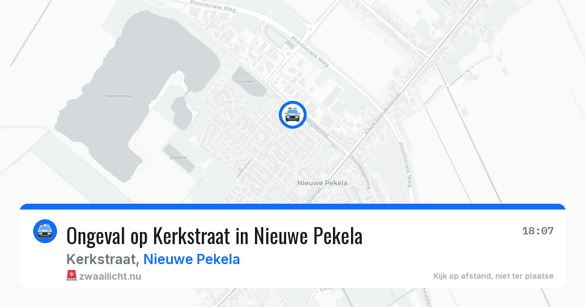 Ongeval op Kerkstraat in Nieuwe Pekela — 28 mei 2026