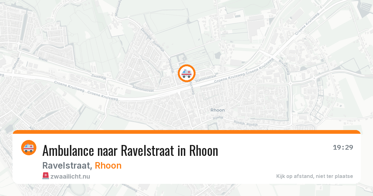 Ambulance naar Ravelstraat in Rhoon — 12 jul 2026