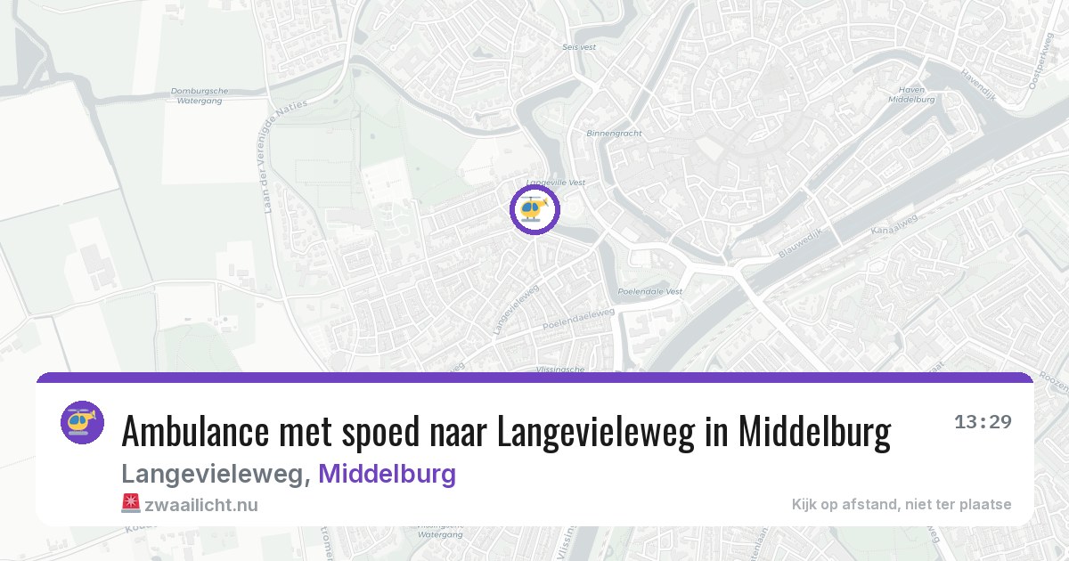 Ambulance met spoed naar Langevieleweg in Middelburg — 12 jul 2026