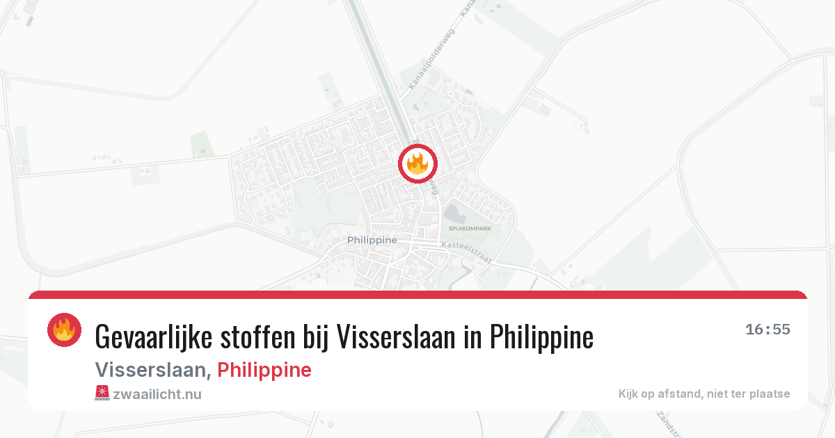 Gevaarlijke stoffen bij Visserslaan in Philippine — 28 mrt 2026