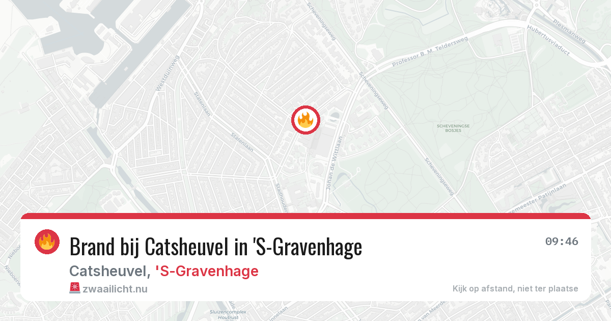 Brand bij Catsheuvel in 'S-Gravenhage — 24 mei 2026