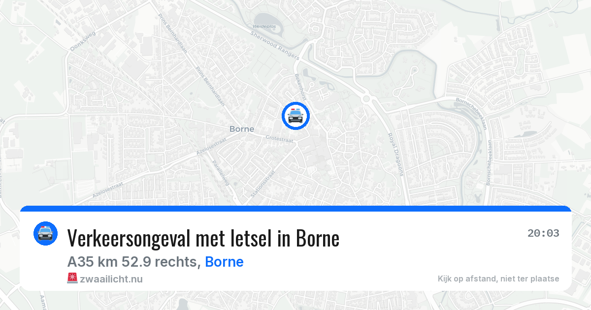 Verkeersongeval met letsel in Borne — 11 apr 2026