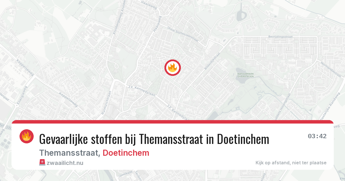 Gevaarlijke stoffen bij Themansstraat in Doetinchem — 21 apr 2026
