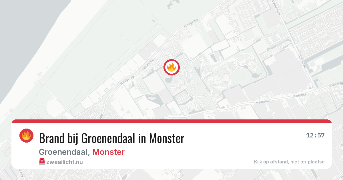 Brand bij Groenendaal in Monster — 11 jul 2026
