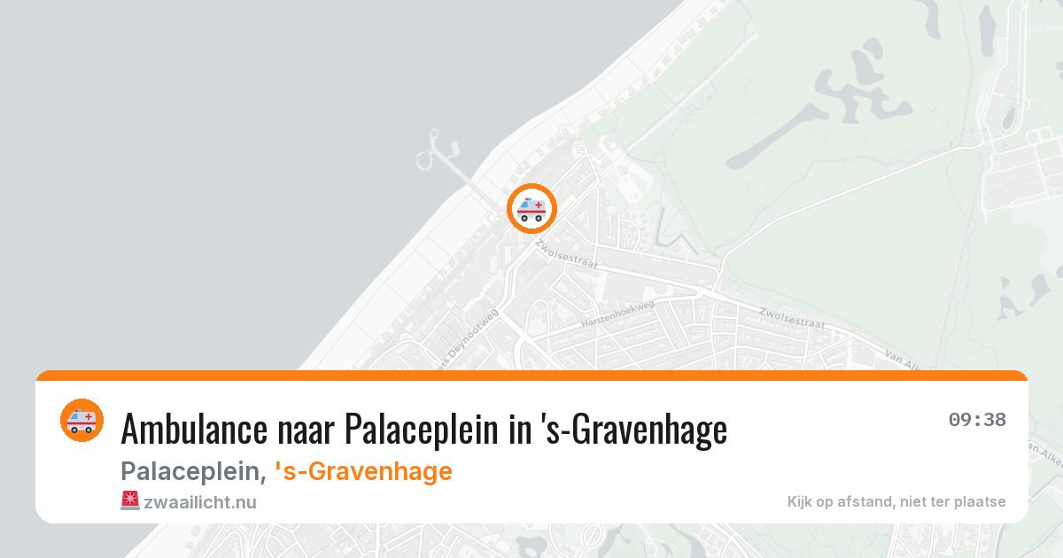 Ambulance naar Palaceplein in 's-Gravenhage — 18 jul 2026