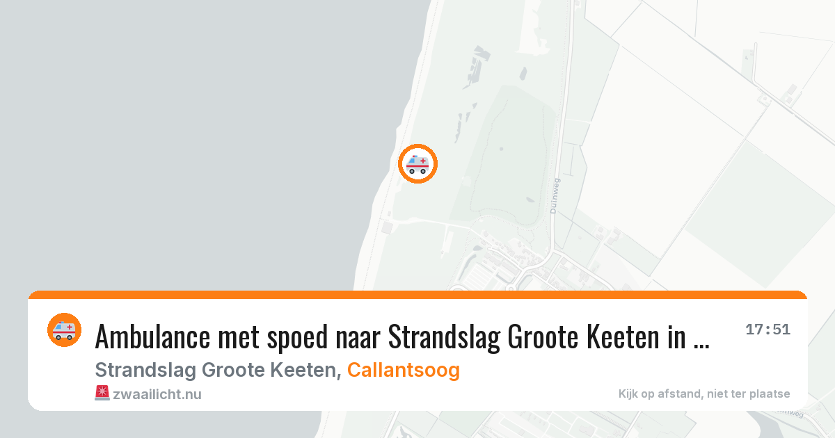 Ambulance met spoed naar Strandslag Groote Keeten in Callantsoog — 10 jul 2026