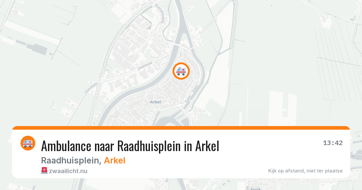 Ambulance naar Raadhuisplein in Arkel — 4 mei 2026