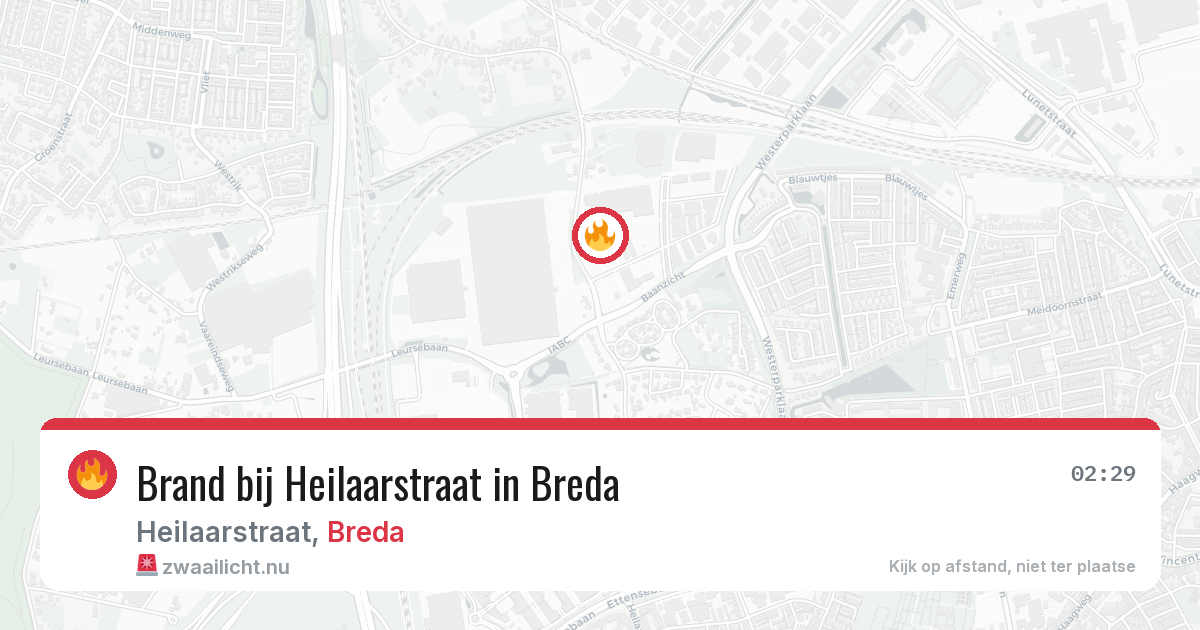 Brand bij Heilaarstraat in Breda — 21 mrt 2026