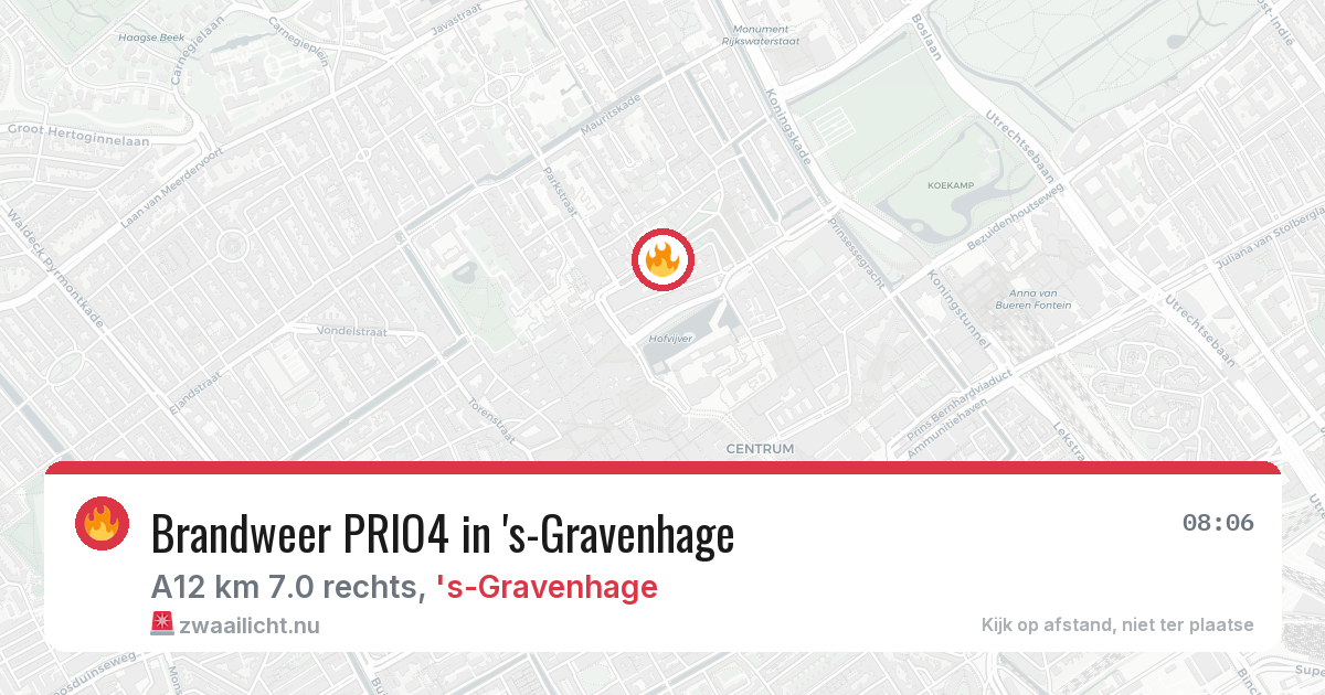 Brandweer PRIO4 in 's-Gravenhage — 28 mei 2026 | 🚨 Zwaailicht.nu