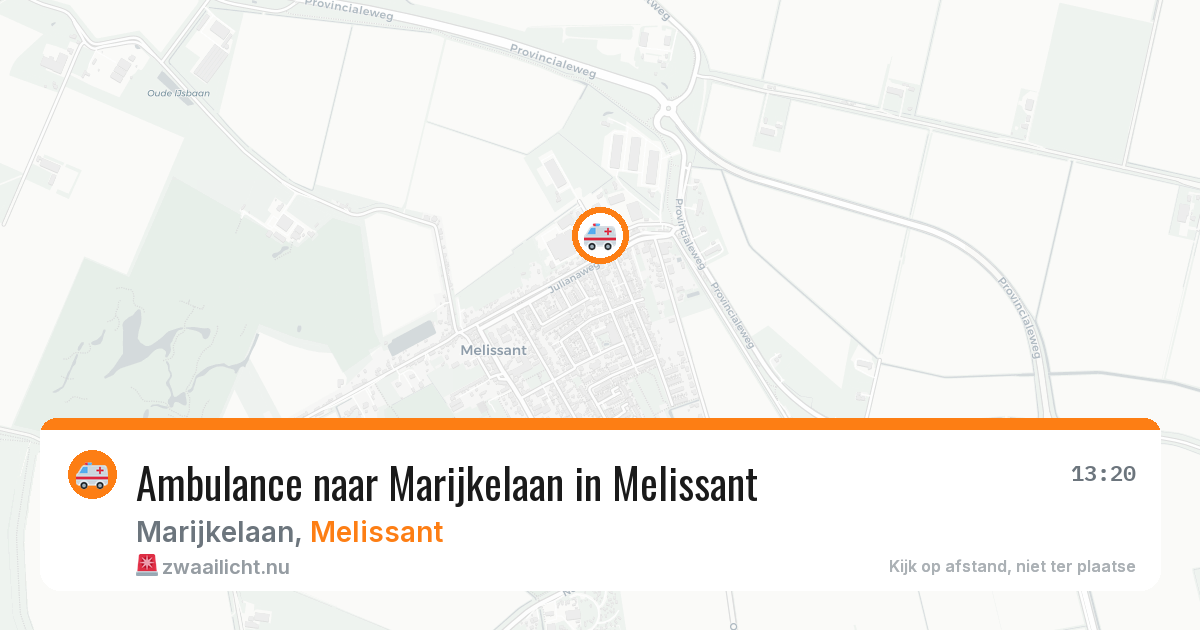 Ambulance naar Marijkelaan in Melissant — 17 jul 2026