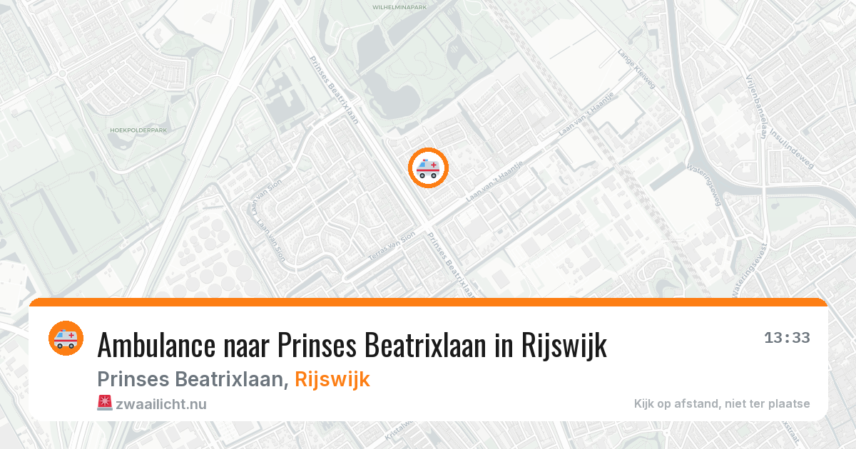 Ambulance naar Prinses Beatrixlaan in Rijswijk — 23 jul 2026