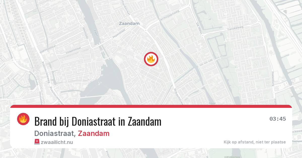 Brand bij Doniastraat in Zaandam — 31 mei 2026
