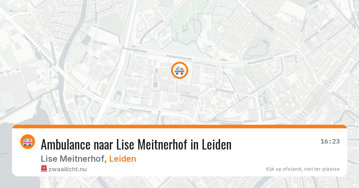 Ambulance naar Lise Meitnerhof in Leiden — 20 mrt 2026